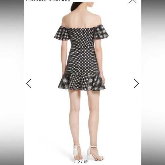 SALONI | Amelia Dress, Neoprene Polka Dot Size 2 ❤️ - Picture 11 of 15